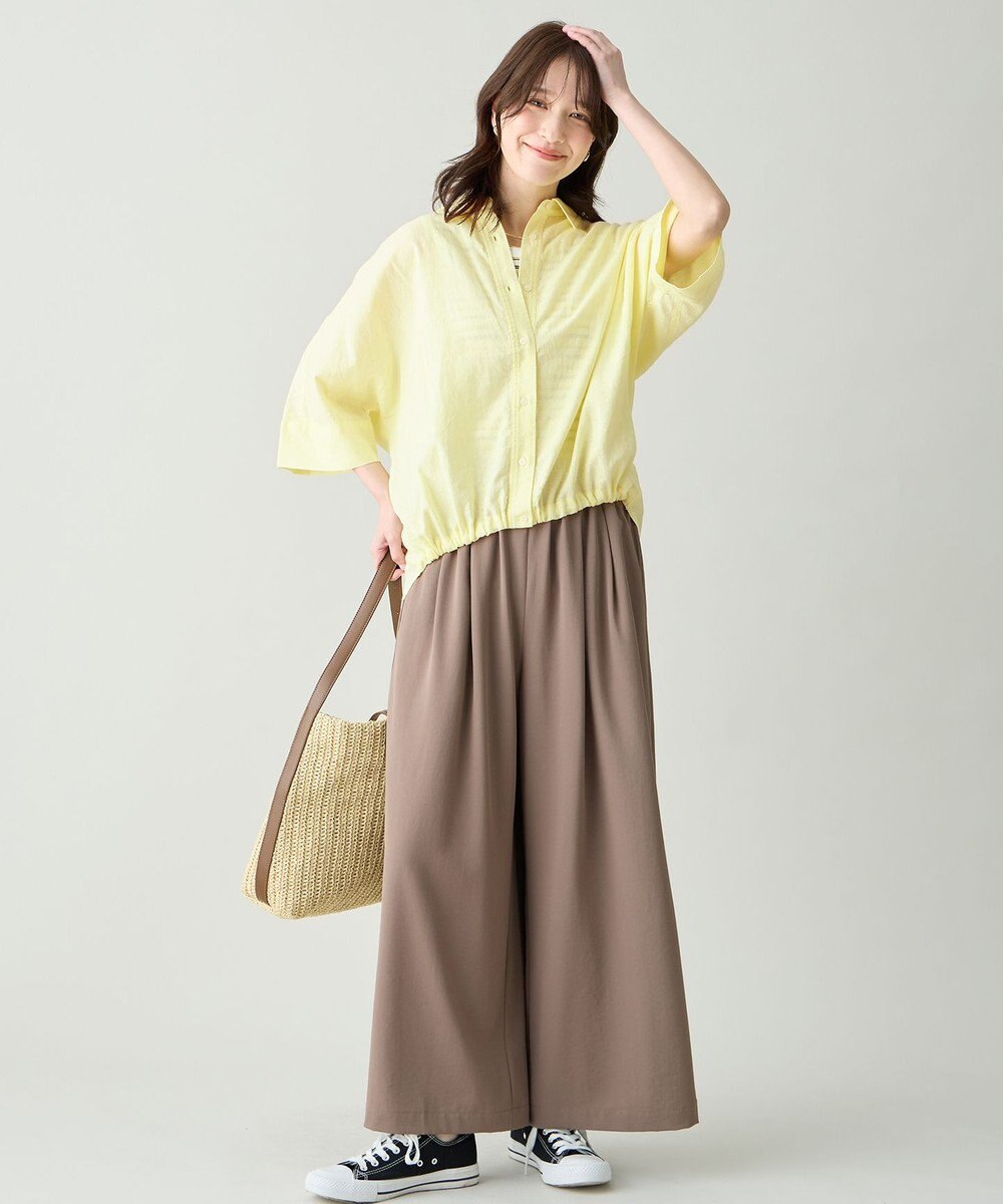 ANY ヨーロピアンリネンハーフスリーブシャツ 