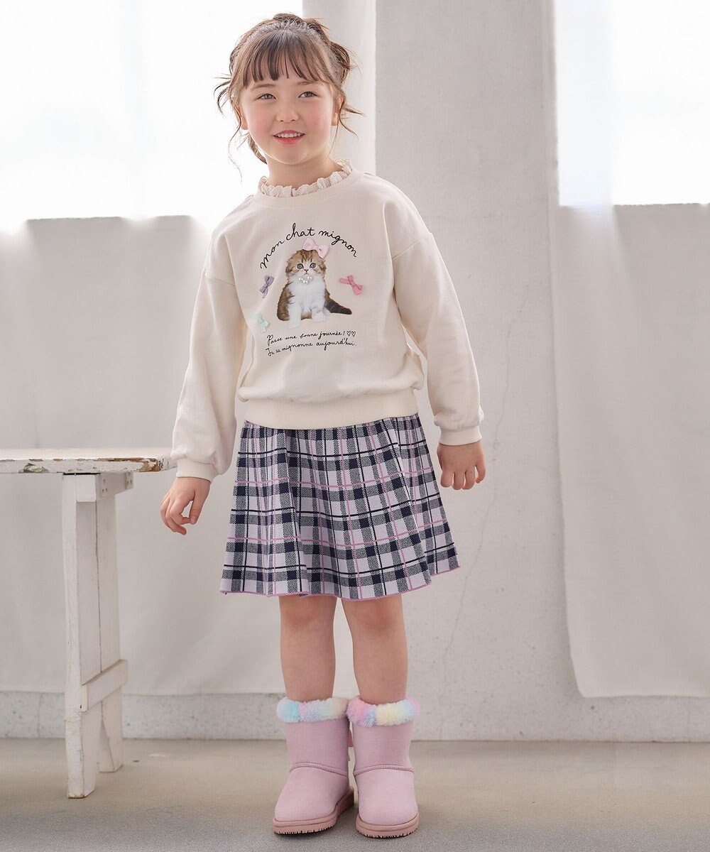 ANY KIDS フォトネコ 裏毛 トレーナー 