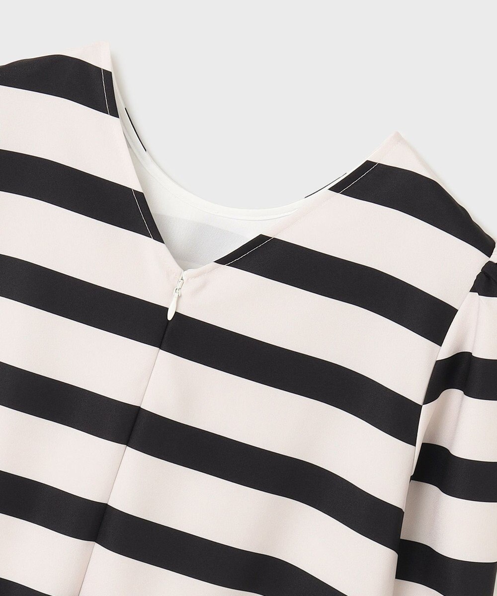 GRACE CONTINENTAL ボーダープリントトップ 