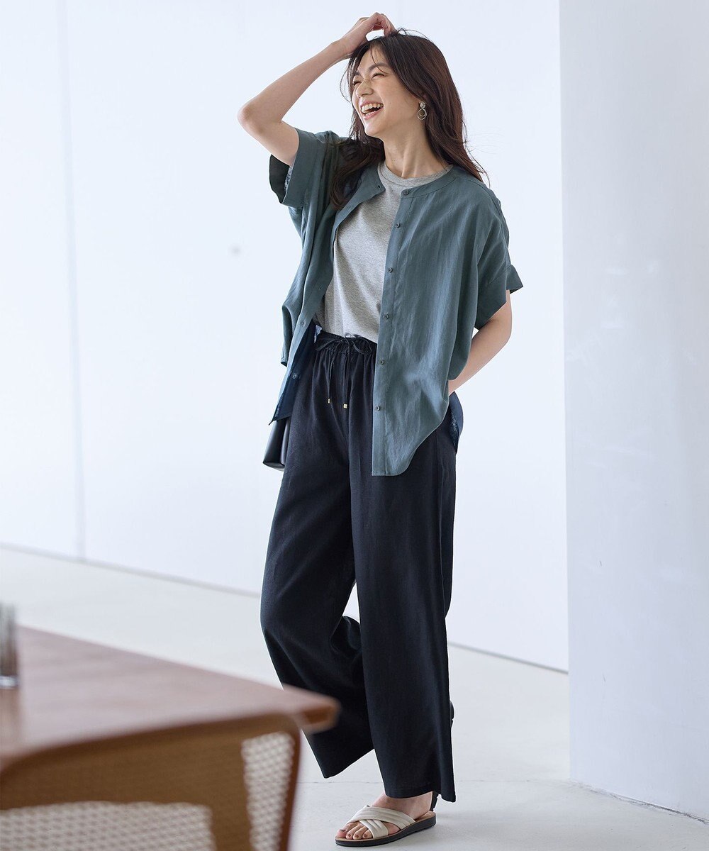 ANY フレンチリネンシャツブラウス 