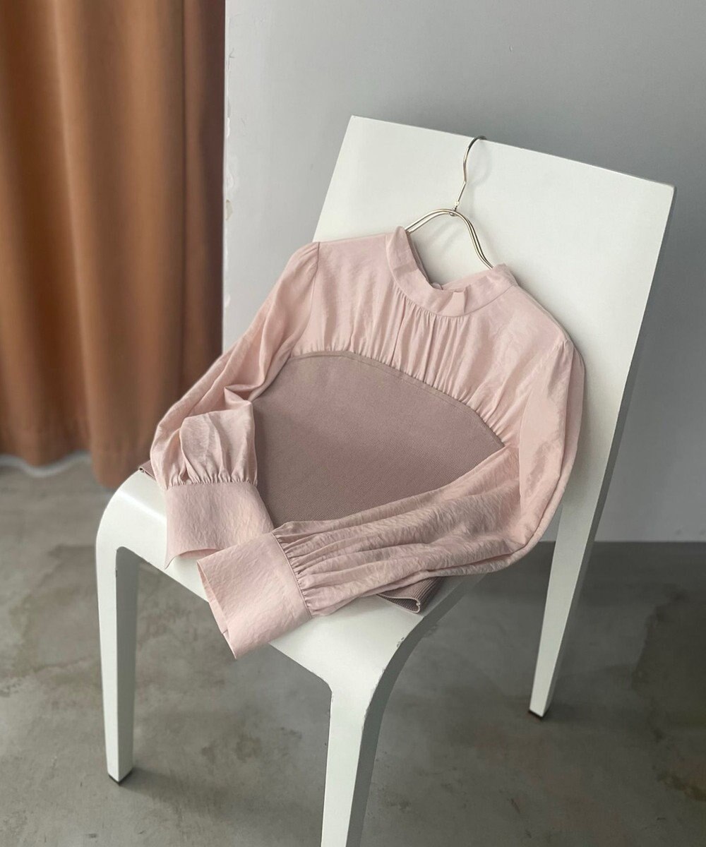 Feroux 【洗える】ビスチェドッキングニット プルオーバー 