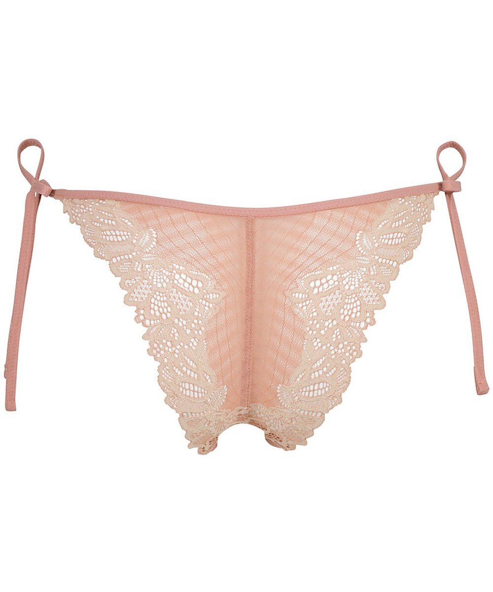 WACOAL Ｔバック ショーツ 【リボンブラ 脇すっきり】 BRB433とペア はきこみ丈あさめ バックのかぶりが広め ソング レディース PRA433 /ワコール 