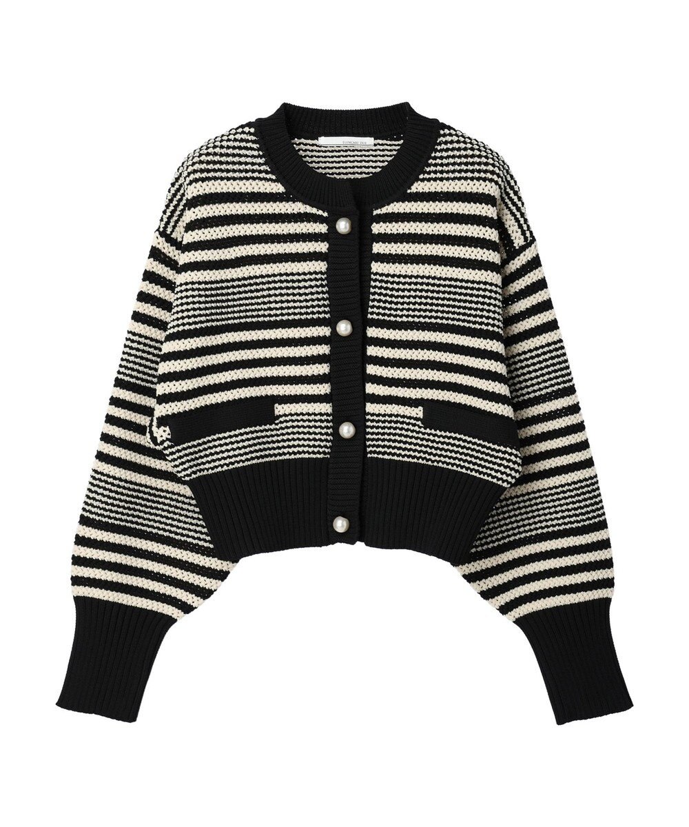 Green Parks ・ＥＬＥＮＣＡＲＥ　ＤＵＥ　パール釦カーディガン 