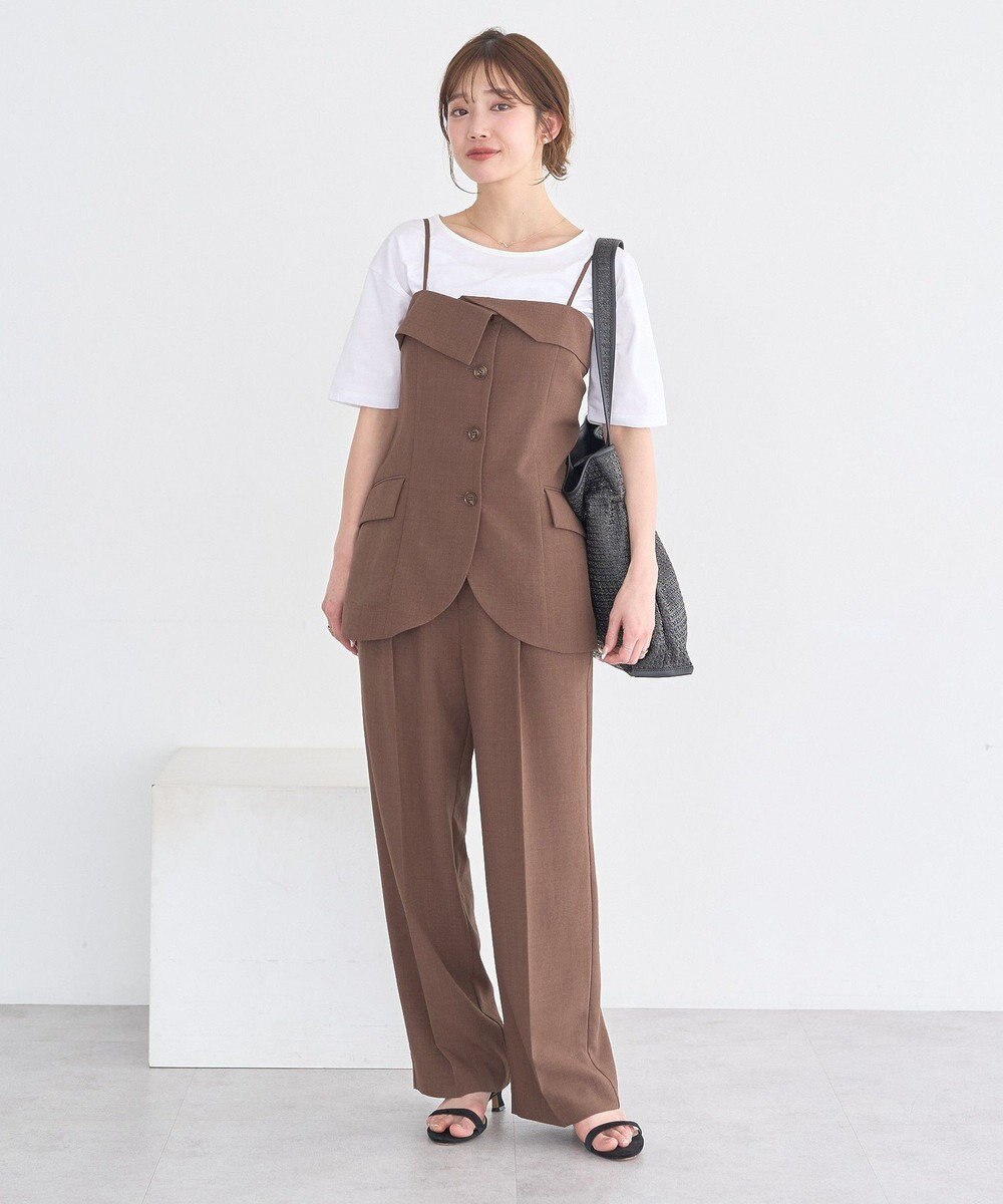 earth music&ecology 【セットアップ対応】リネンライクリラックスパンツ 