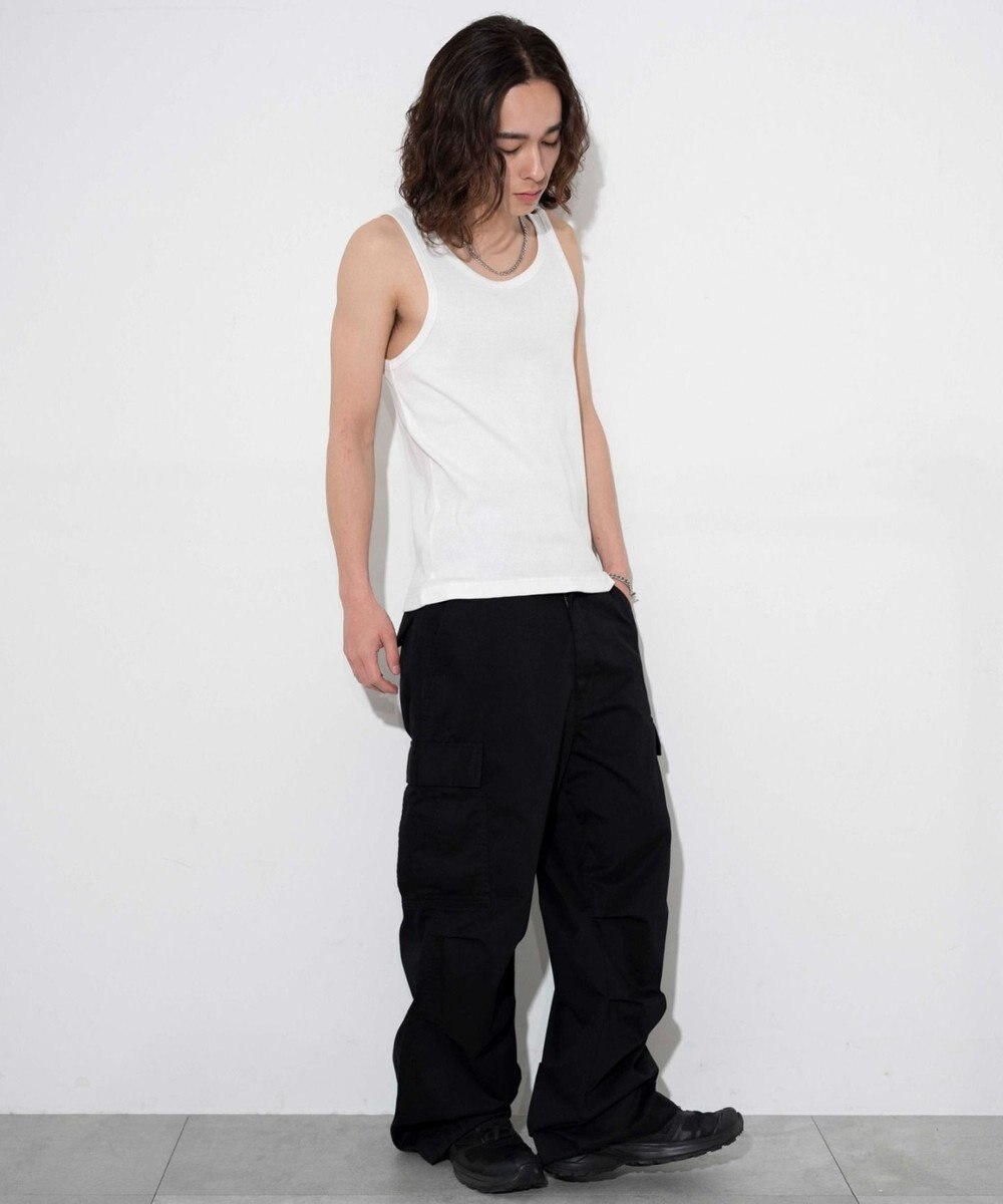 WEGO 【綿100%】リブタンクトップ 