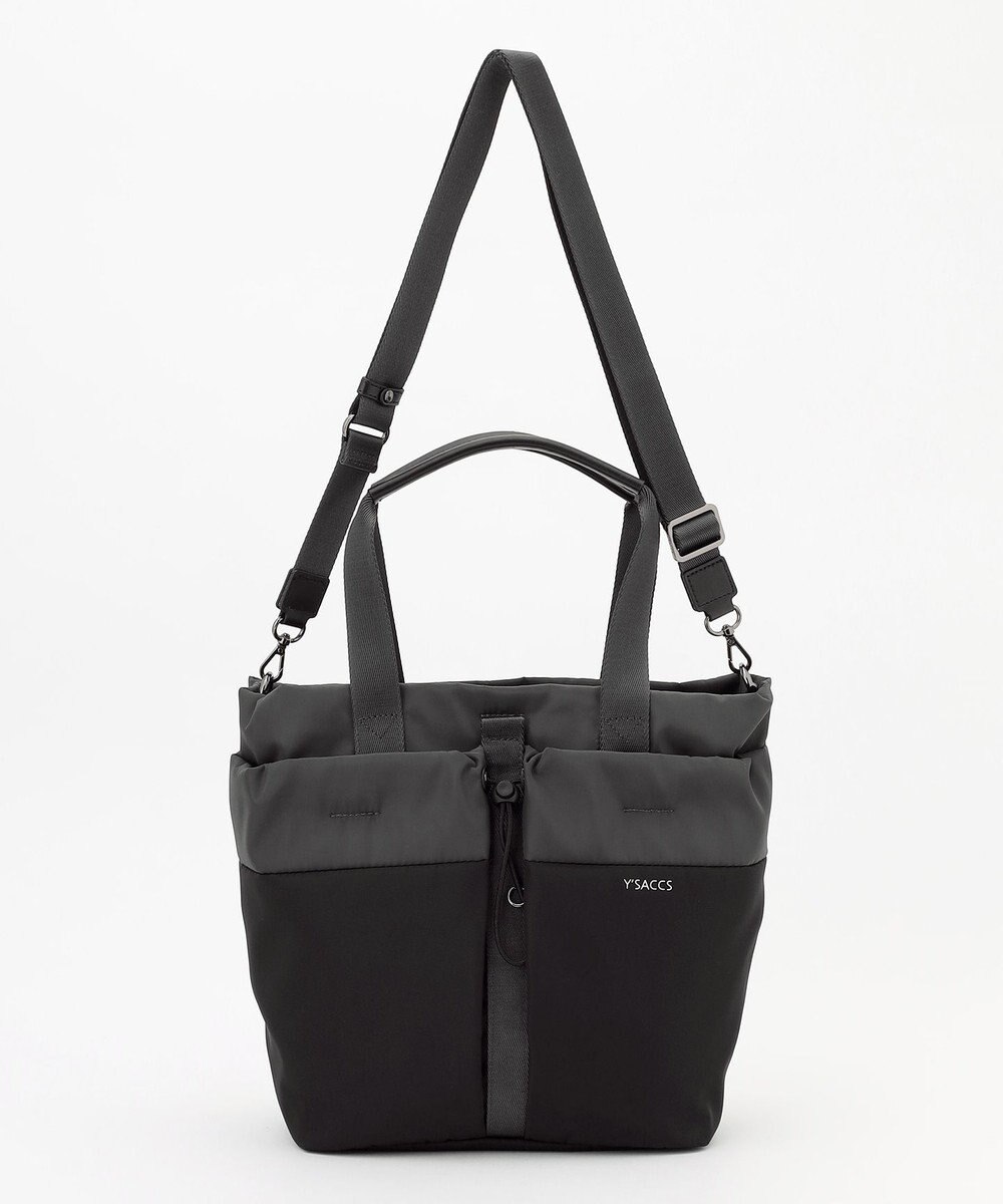 Y'SACCS ドローストリング コンビカラー2WAYトート 