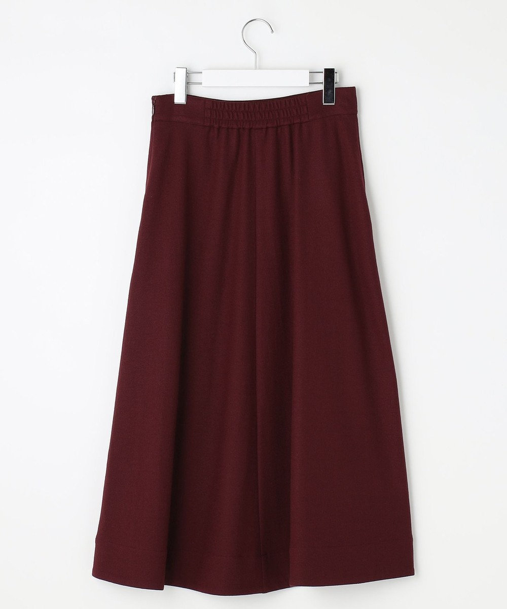 自由区 ウールジャージー フレアシルエットスカート 