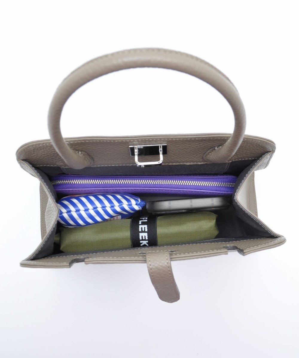 blancle シュリンクレザー ワンハンドルフォーマルバッグ 