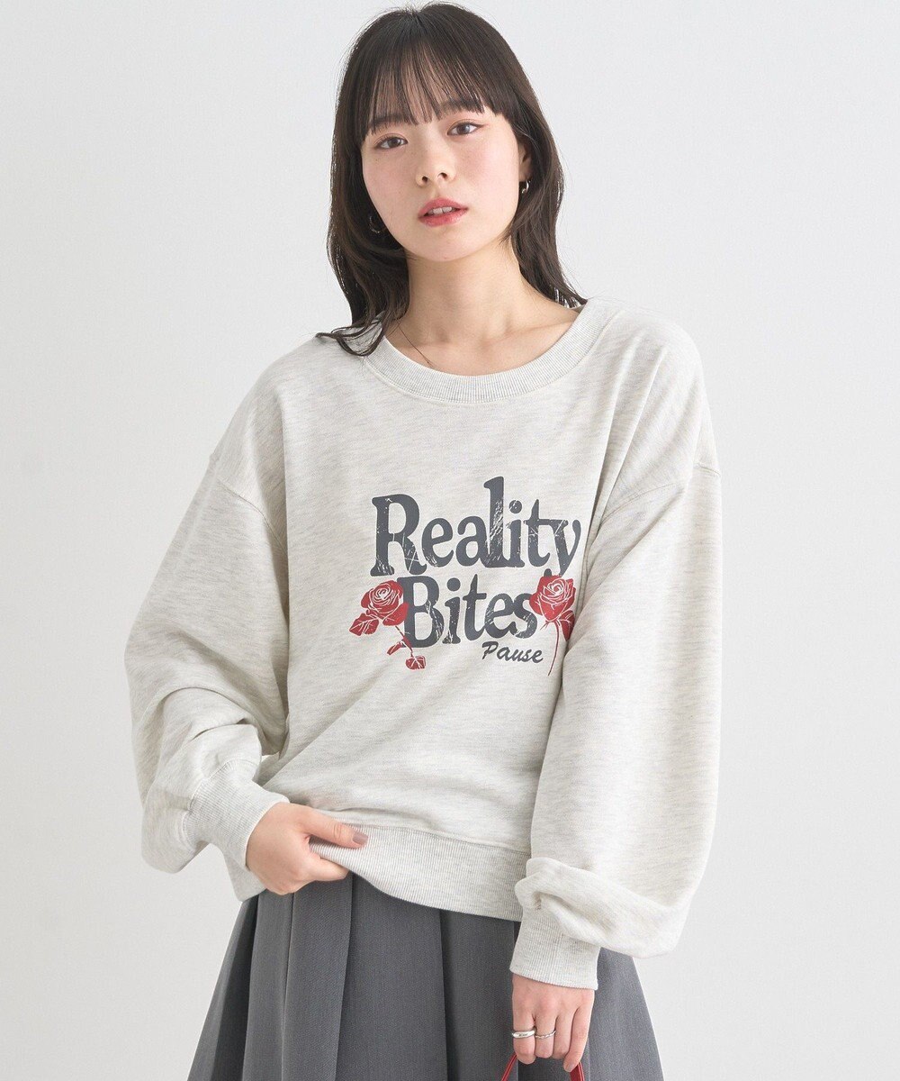 earth music&ecology ローズ×ロゴグラフィックスウェット 