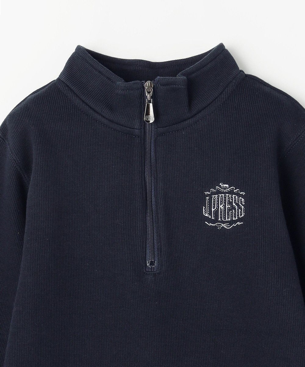J.PRESS KIDS 【110-130cm】FRONT JIP ハーフジップトレーナー 