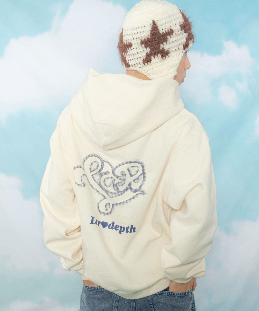 WEGO 【ユニセックス着用ITEM】ハートモチーフプルパーカー 