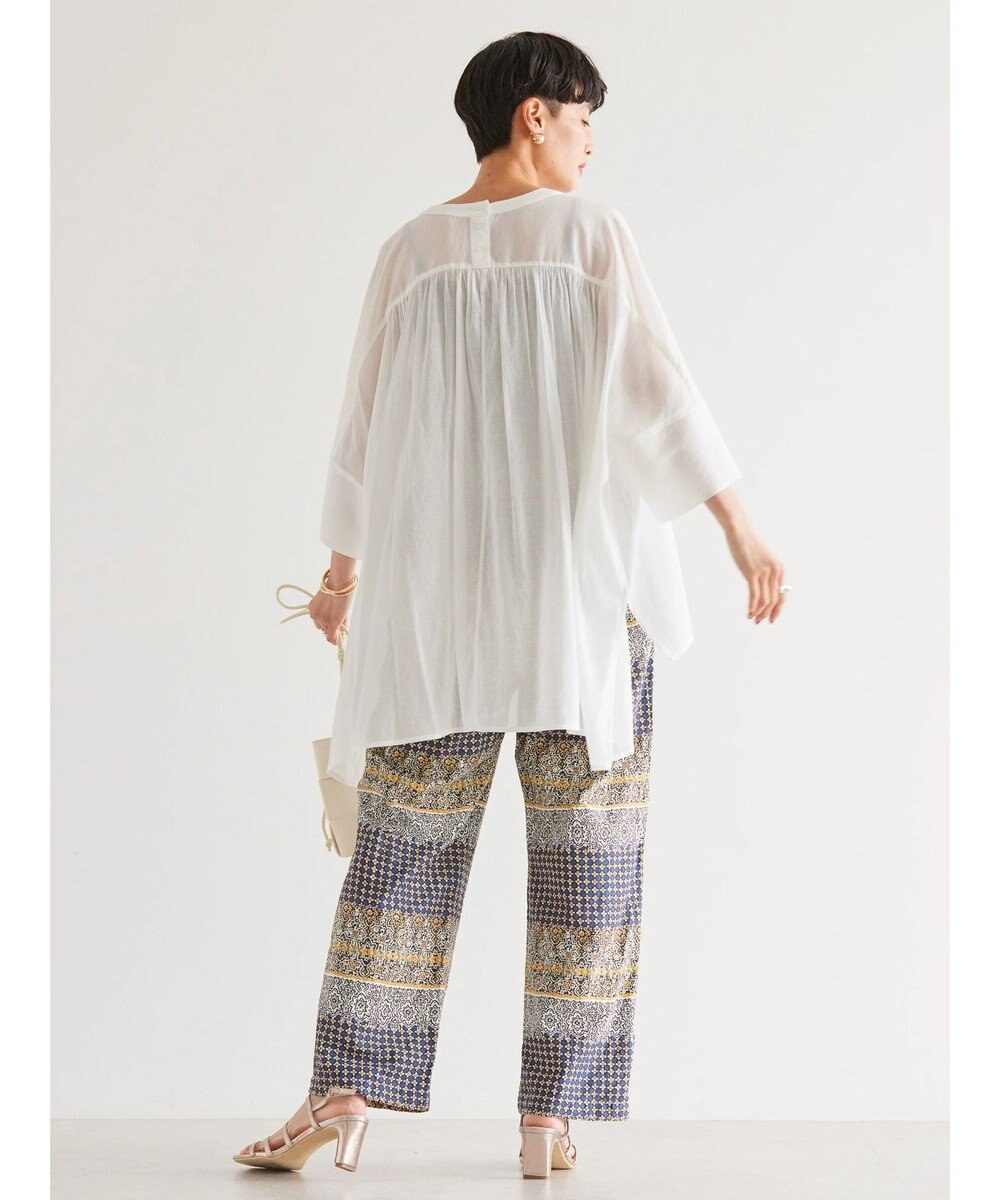 AMERICAN HOLIC バックギャザーＶネックシアーシャツ 