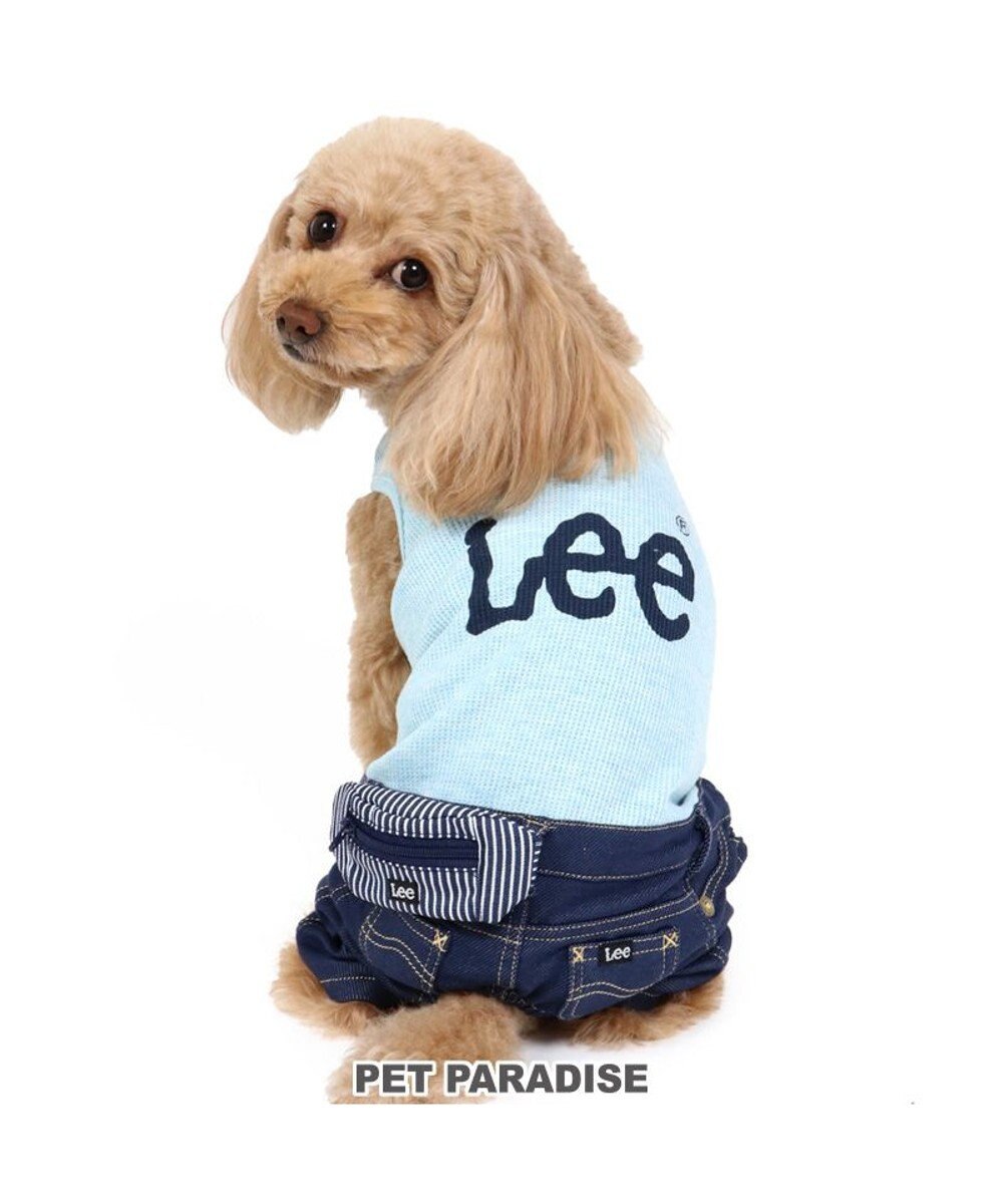 PET PARADISE 犬 服 夏服 Ｌｅｅ パンツつなぎ 〔小型犬〕 杢 ワッフル ペットウエア ペットウェア ドッグウエア ドッグウェア ベビー 超小型犬 小型犬 青