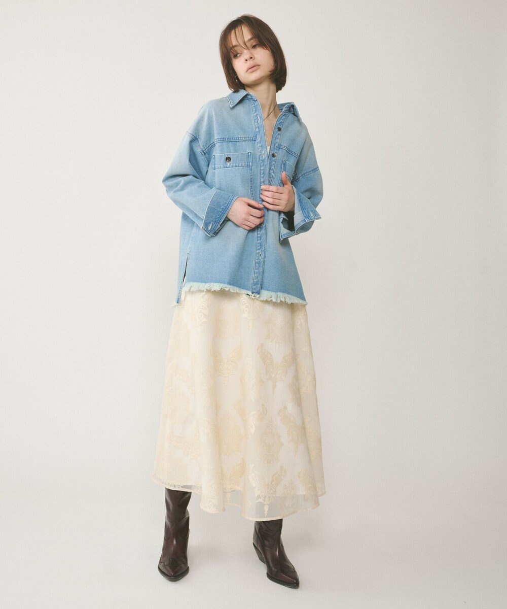 GRACE CONTINENTAL オーバーデニムシャツ 