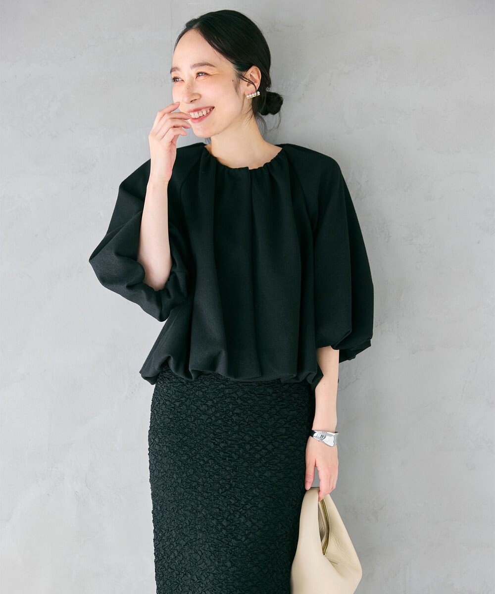 #Newans 【セレモニーにも/洗濯機可】バルーンヘムライトブルゾン​ 