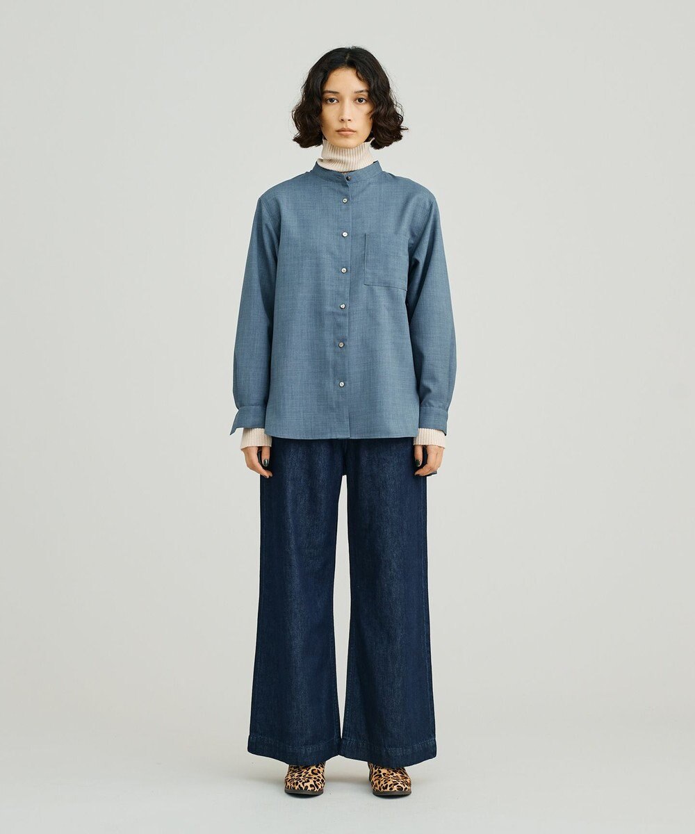 J.PRESS YORK STREET 【WOMEN】バックプリーツブラウス 