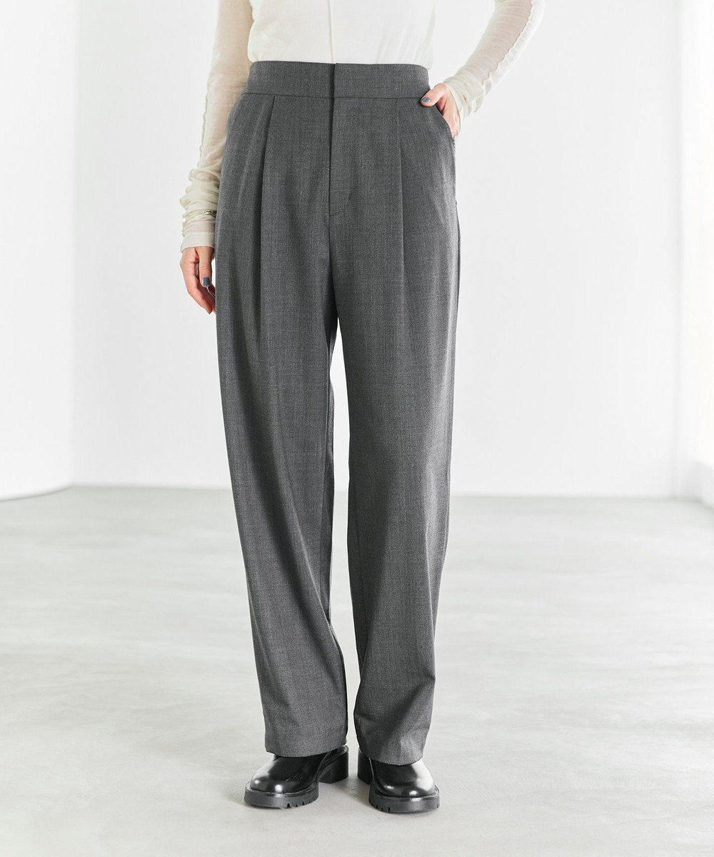 #Newans 【ANSWER for ファッショニスタ 】ウエスト調整可ワイドパンツ 