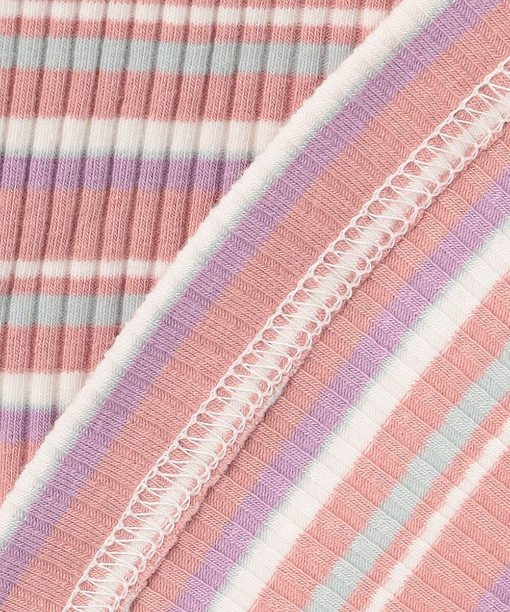 ANY KIDS 七分袖 テレコボーダー Tシャツ 