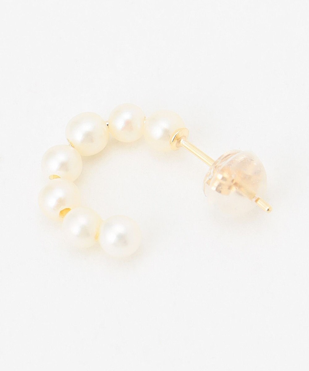 TOCCA 【WEB限定】FRILL PEARL PIERCED EARRINGS K10 淡水パール ピアス 