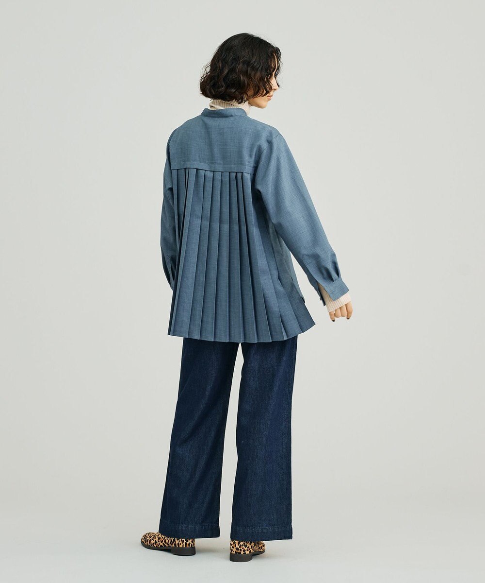 J.PRESS YORK STREET 【WOMEN】バックプリーツブラウス 