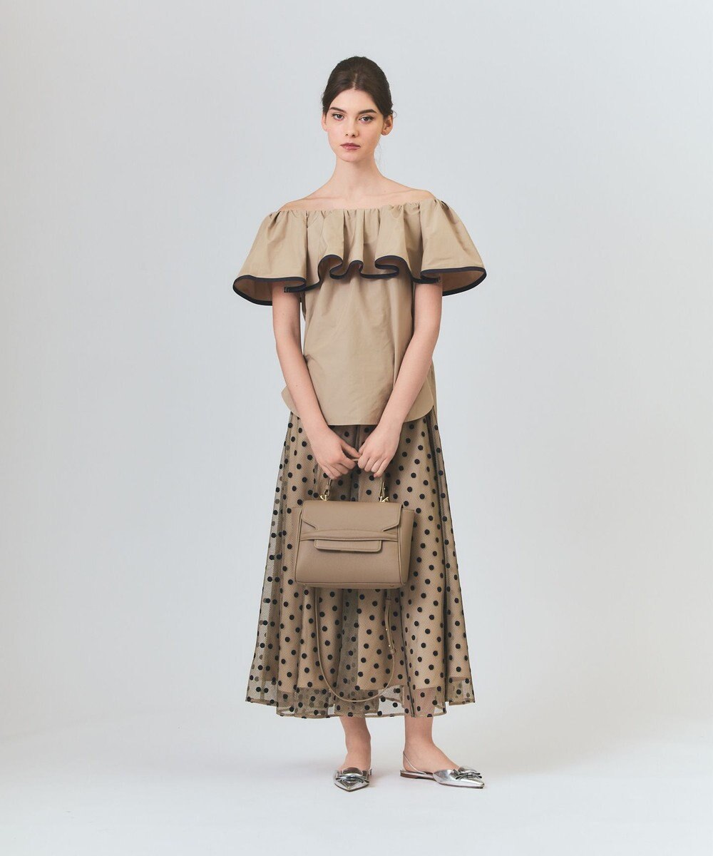 GRACE CONTINENTAL フラップショルダーバッグ 