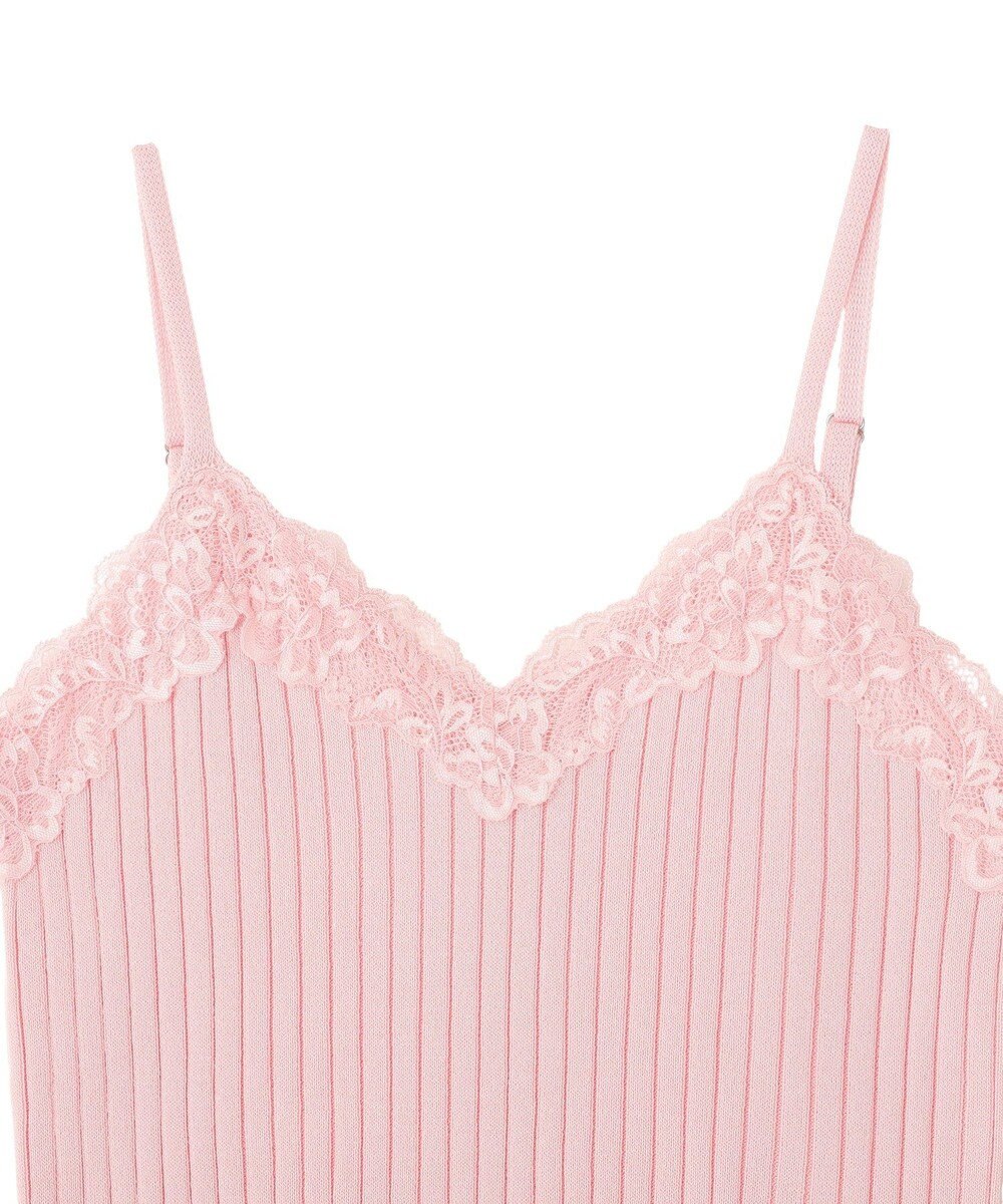 earth music&ecology レースリブキャミソール 