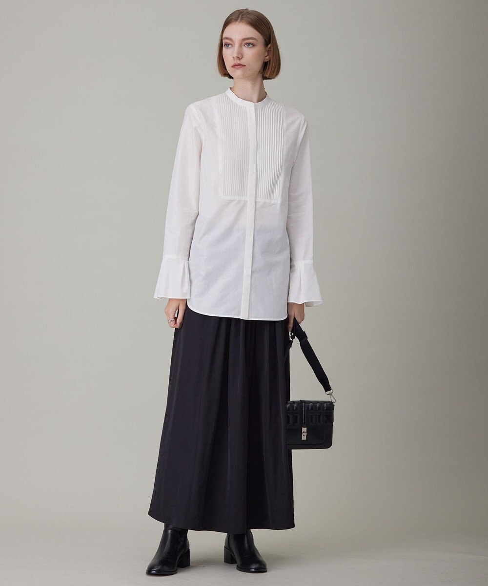 ICB L 【洗える】 トリアセコットンタイプライター シャツブラウス 