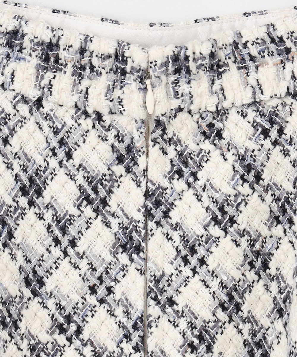 ANY SIS L パフィツイードミディ スカート 