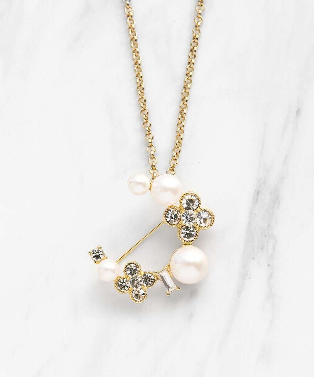 TOCCA WITH FLORA 2WAY BROOCH NECKLACE ブローチネックレス 