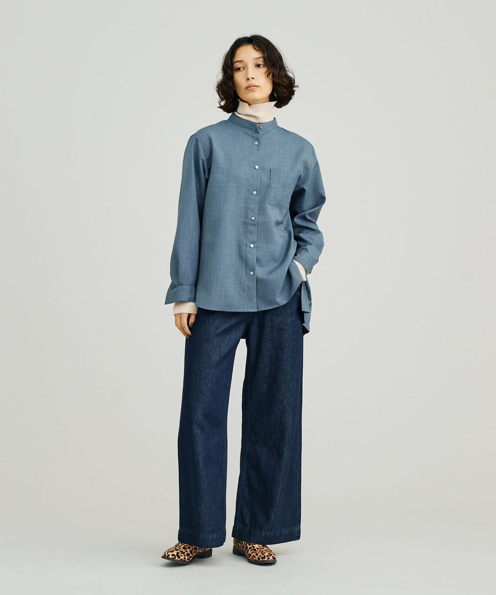 J.PRESS YORK STREET 【WOMEN】バックプリーツブラウス 