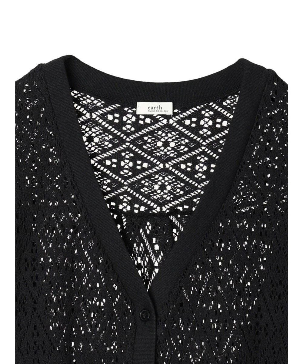 earth music&ecology ラッセルレースカーディガン 