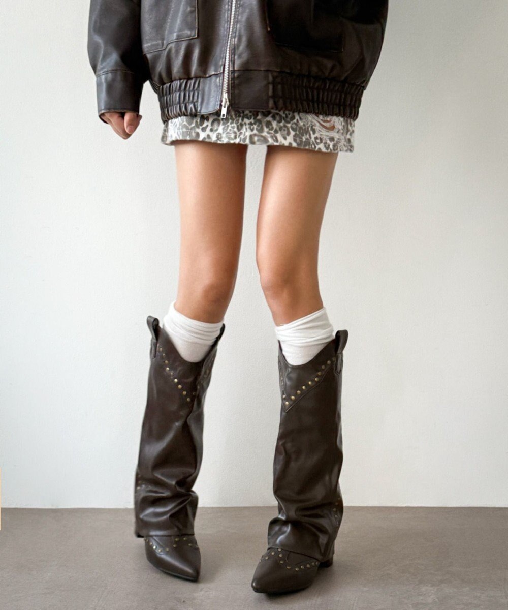 WEGO ウエスタンカバーロングブーツ 