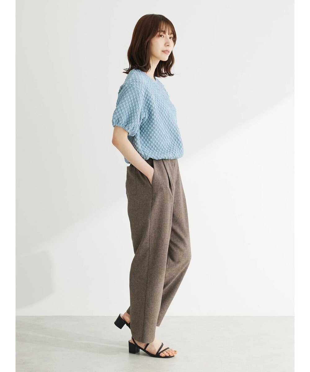 Green Parks 麻調ストレートパンツ 