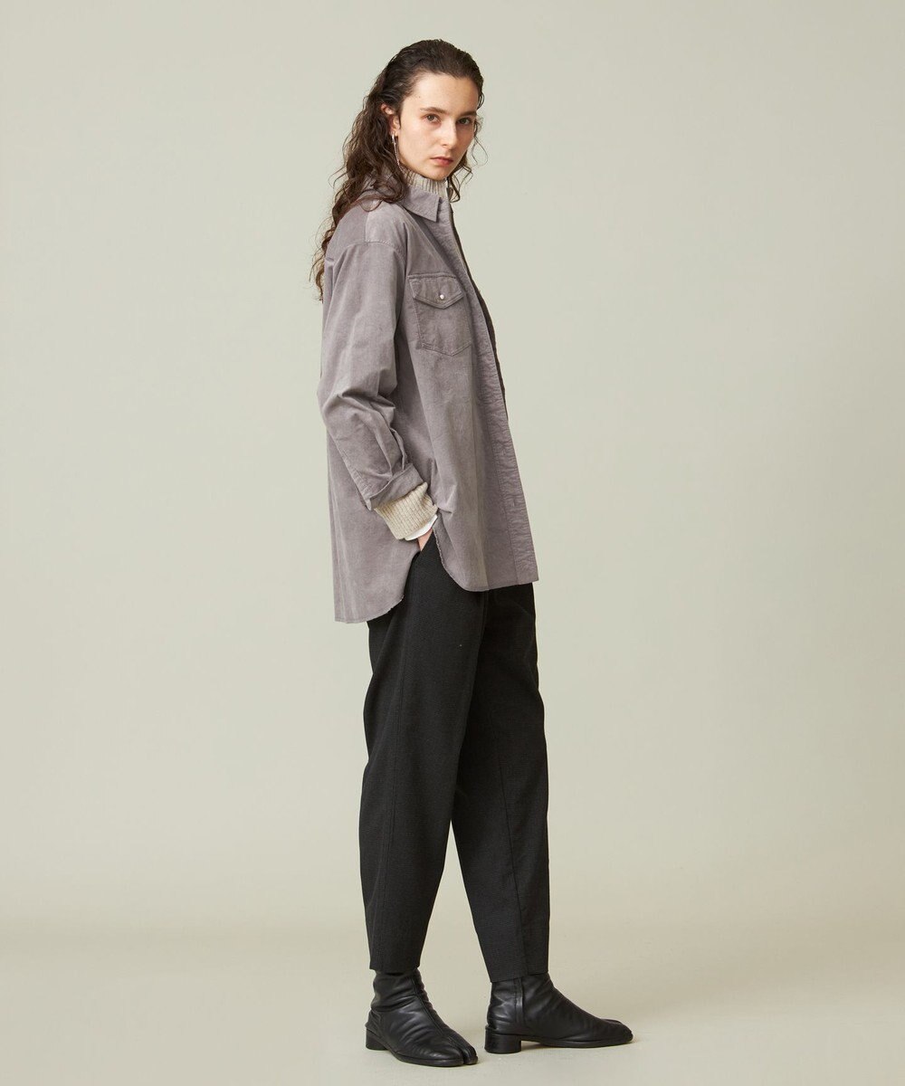 J.PRESS YORK STREET 【WOMEN】コーデュロイ ロングブラウス 