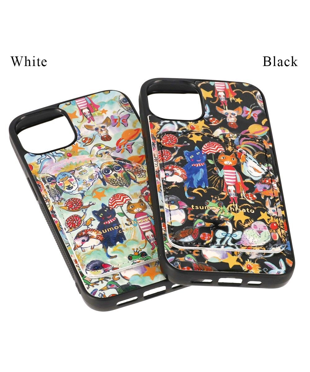 tsumori chisato CARRY 森のどうぶつたち iPhoneケース バックカバー （iPhone 13 / 14対応） 