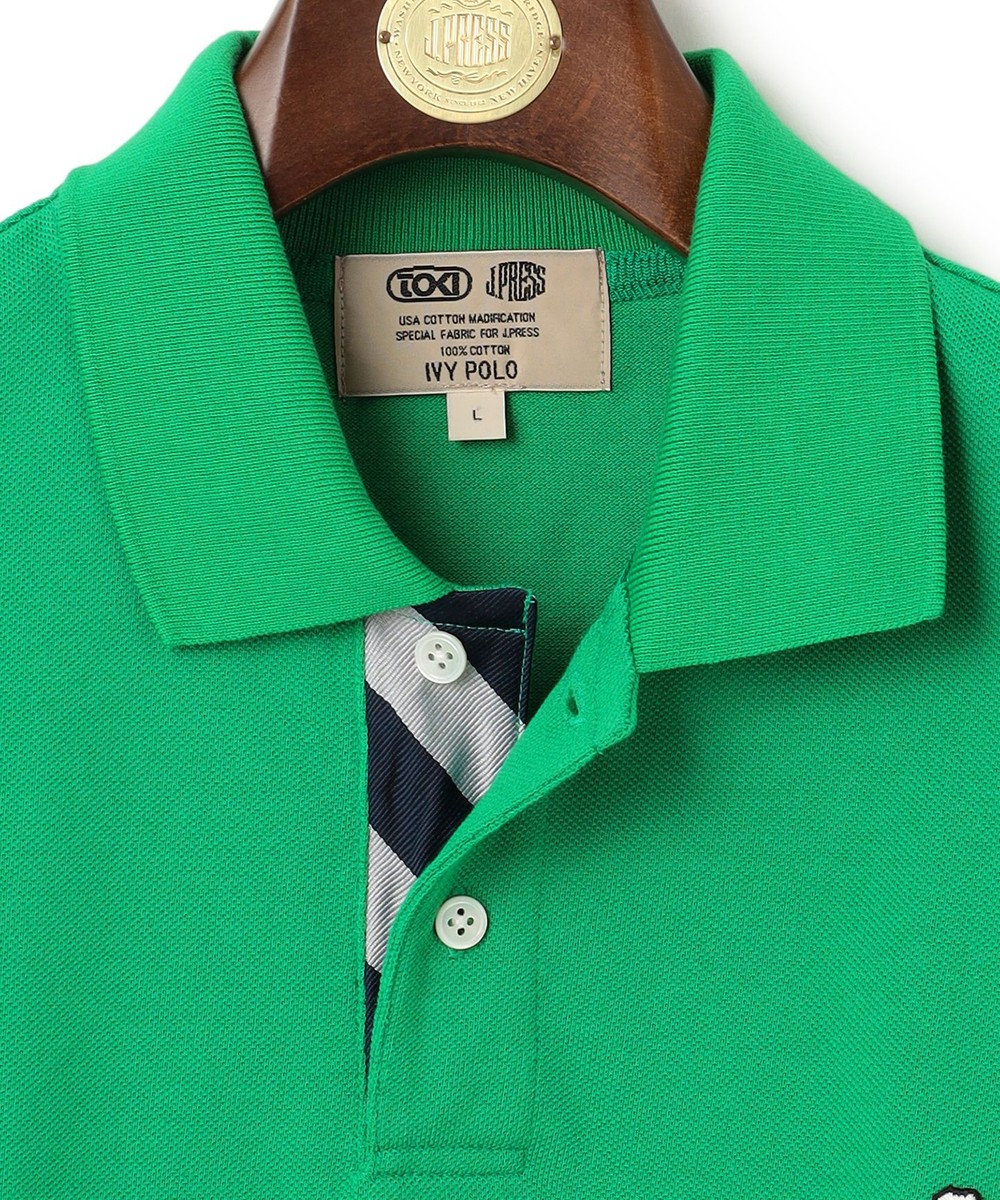 J.PRESS MEN 【KING SIZE】【大人気 / 10色展開】バックブル カノコレジメン ポロシャツ 