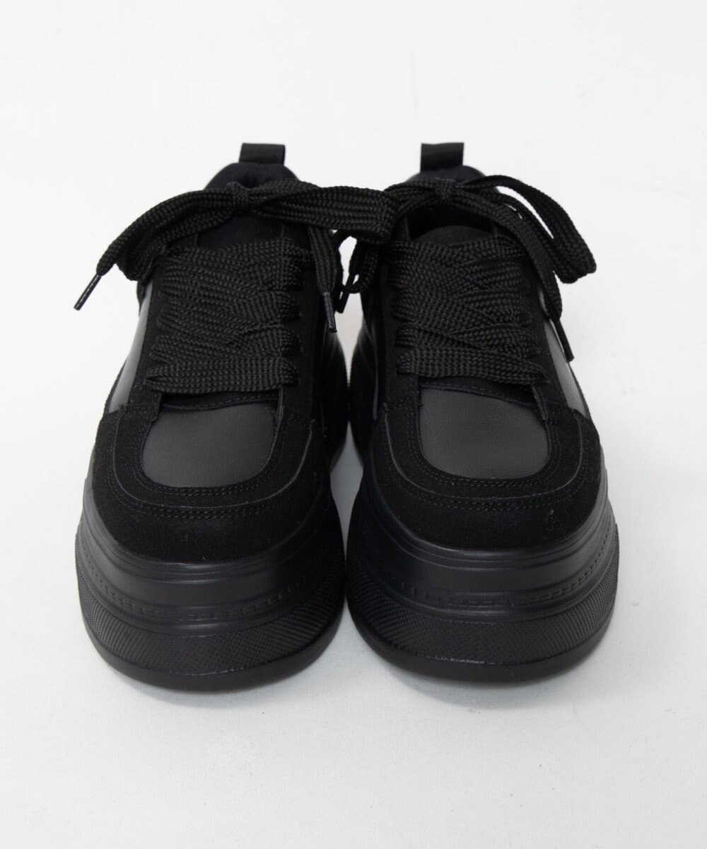 WEGO 厚底ワイドシューレーススニーカー 