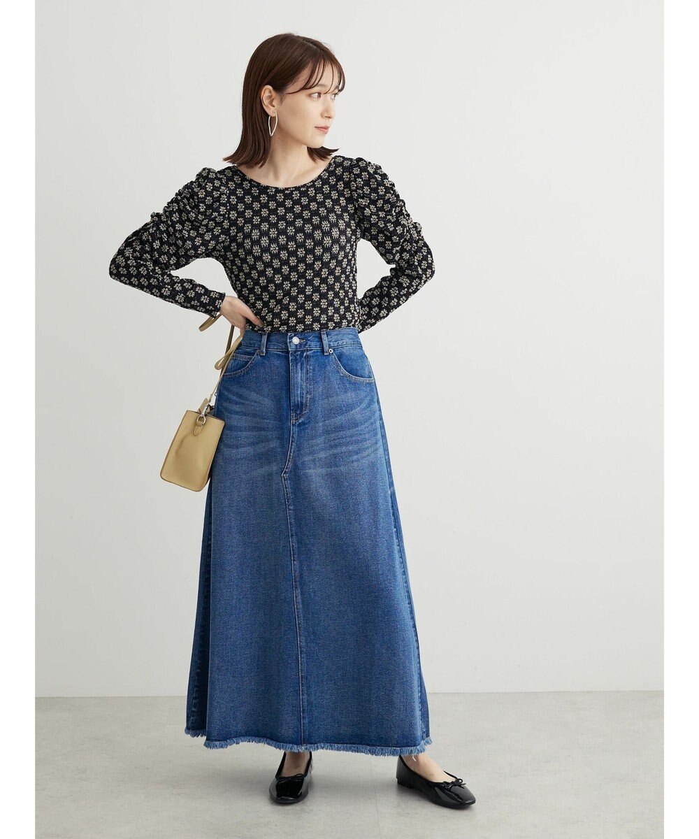 Green Parks ・ＳＵＧＡＲ　ＳＰＯＯＮ　カラーデニムスカート 