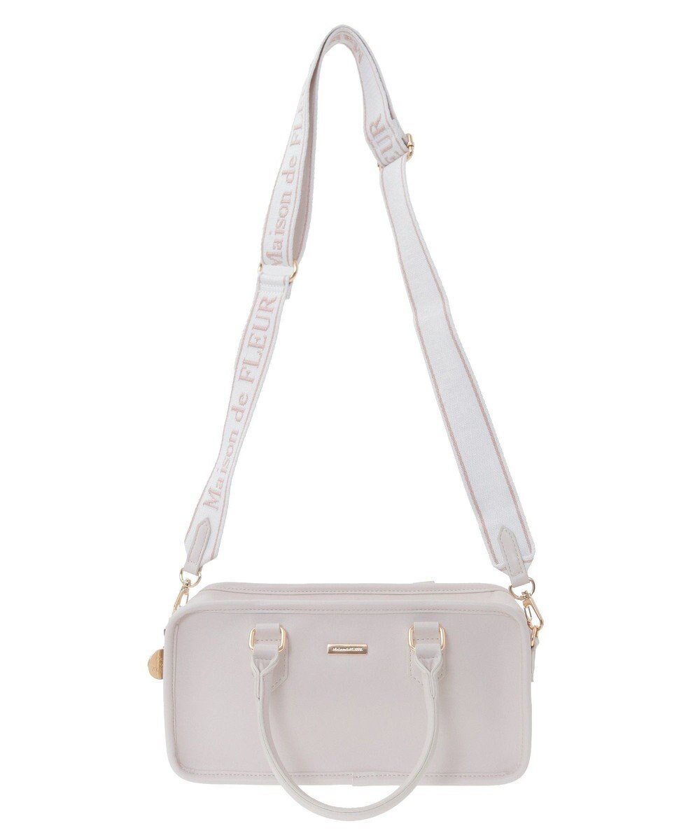 Maison de FLEUR ピンクマニアスクエア2Wayトートバッグ 