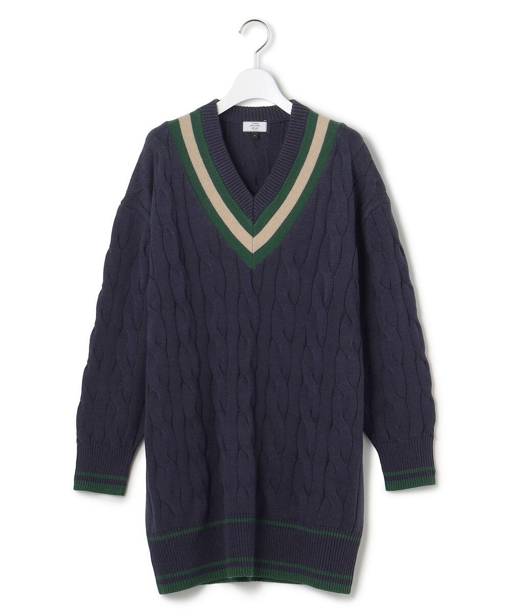 J.PRESS YORK STREET 【WOMEN】チルデンチュニック Vネックニット 