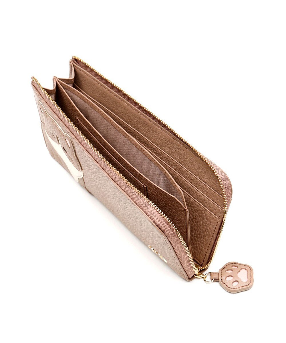 IBIZA アニマーダ　牛革　L字ファスナー長財布(ネコ) 