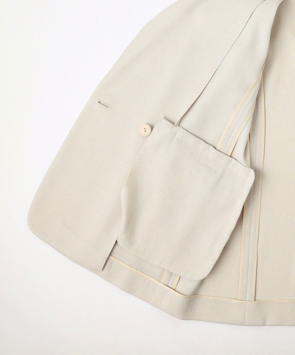 自由区 S 【セットアップ対応】リネンライクシンセティックテーラード ジャケット 