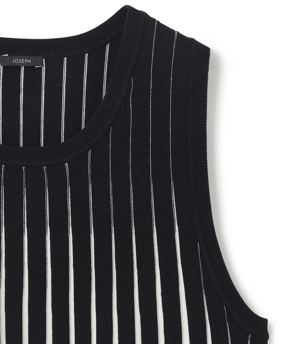 JOSEPH 【洗える】ストライプ　タンクトップニット 