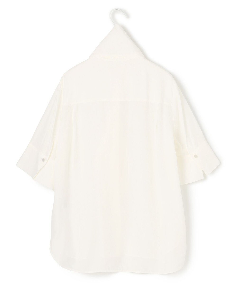 ICB L 【接触冷感・UVケア・洗える】 レーヨンコンパクトローン ボウタイシャツ 