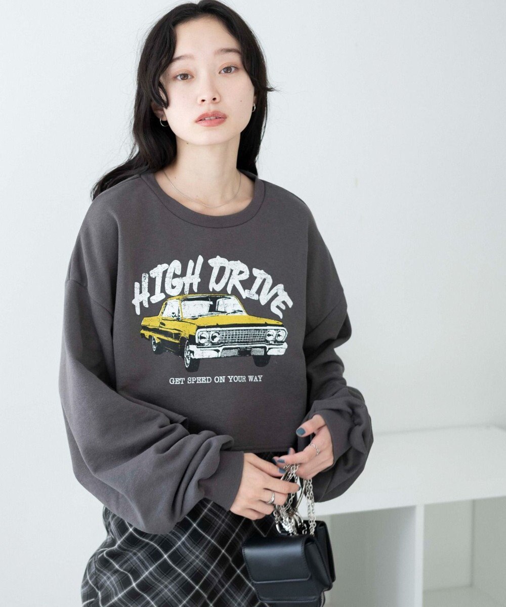 WEGO ヴィンテージライクショートスウェット 