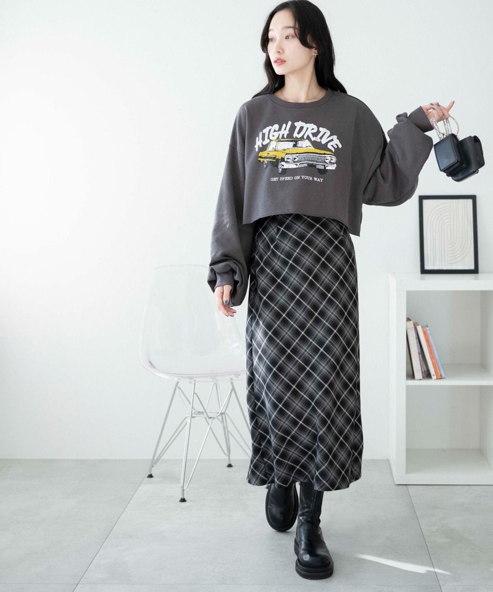 WEGO ヴィンテージライクショートスウェット 