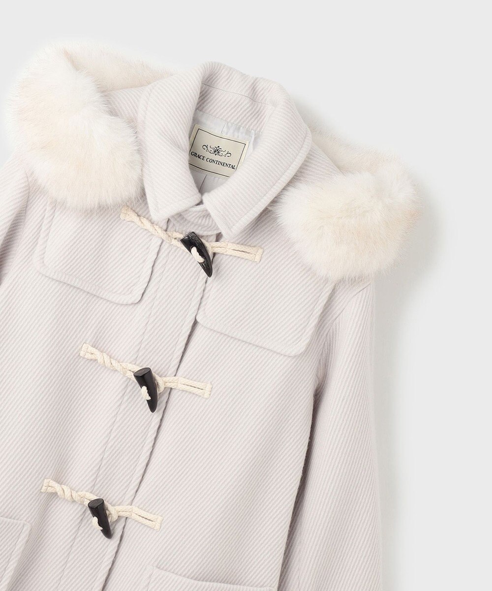 GRACE CONTINENTAL ウールカルゼダッフルコート 