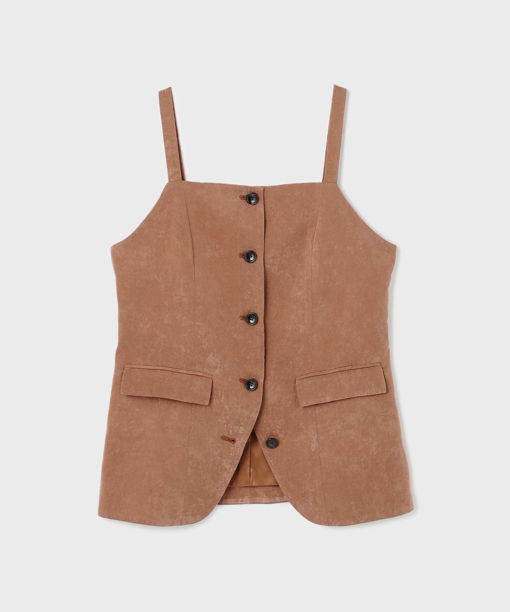 GRACE CONTINENTAL クラッシュサテンキャミトップ 