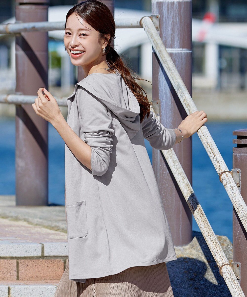 Tiaclasse 【小倉優子さん着用・UVケア・接触冷感】“やみつき”カットソーパーカーカーデ 