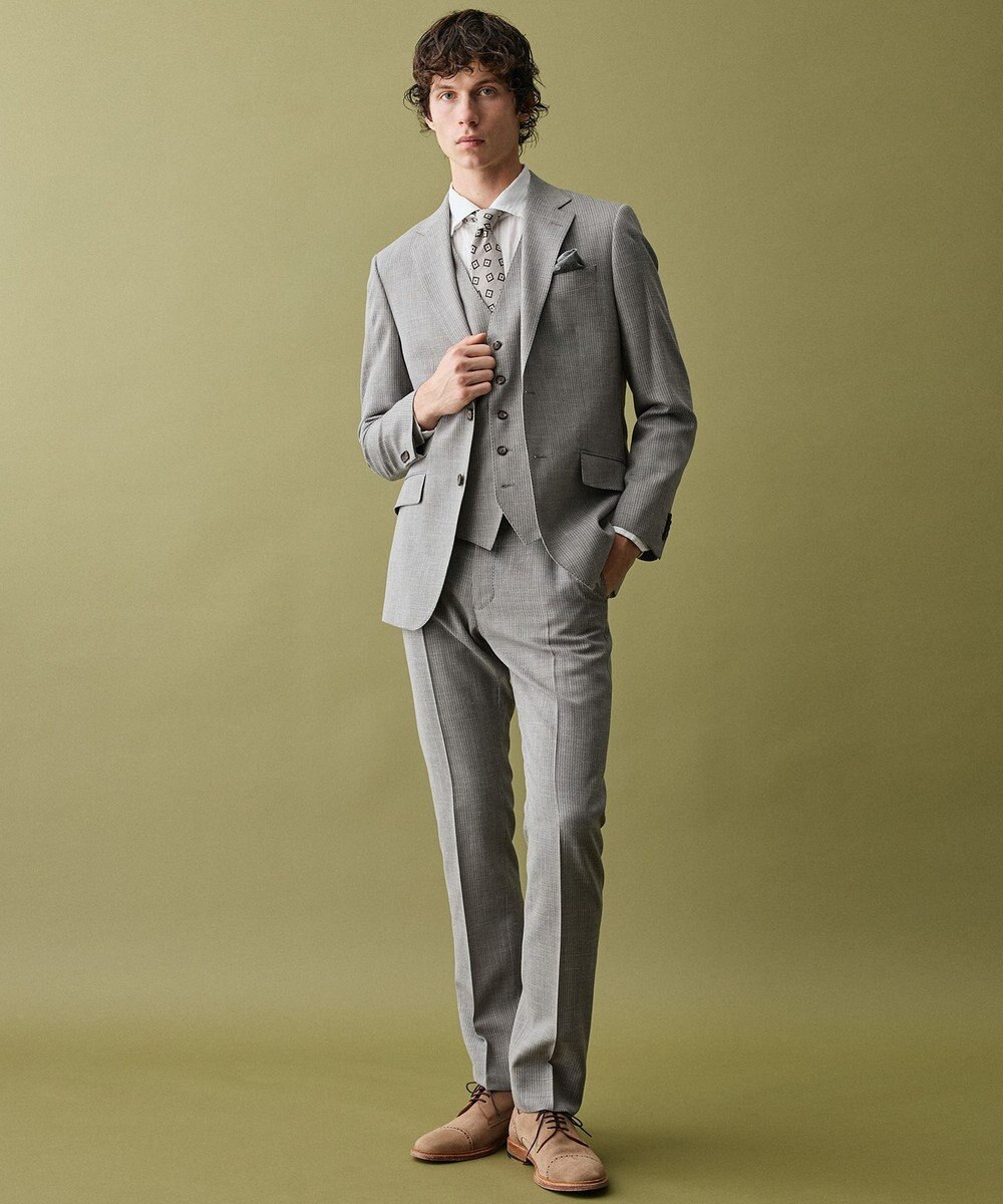 JOSEPH ABBOUD 【イタリア生地・日本製】スクエアメランジ ネクタイ 